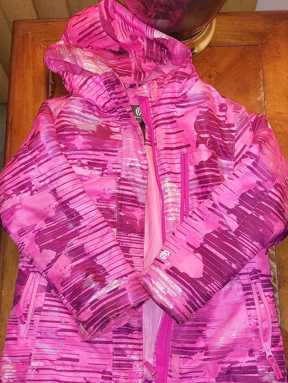 Champion Pink Patterned Hooded Raincoat